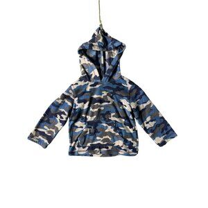 Jumping Bean Boys Infant Baby Size 24 Months Blue Camo Long Sleeve Fleece Hoodie